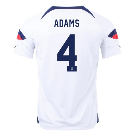 Tyler Adams #4 USMNT Home Jersey World Cup 2022