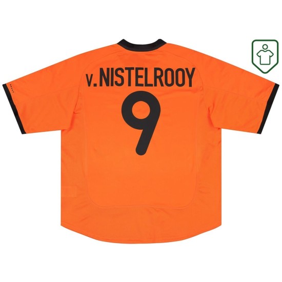 Men's Netherlands 2000/02 Home Retro Shirt V.Nistelrooy #9