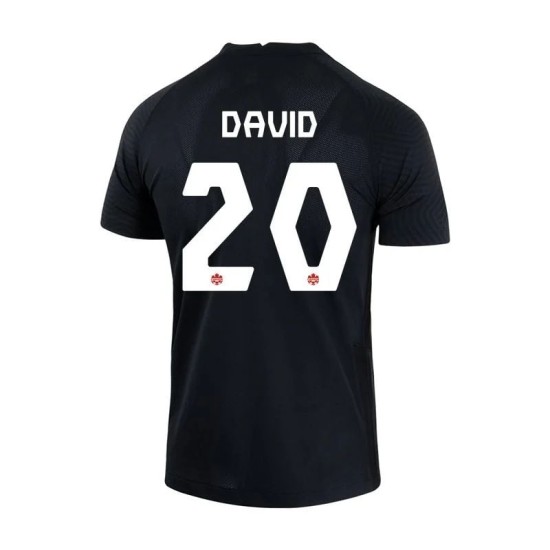 Jonathan David #20 Canada Third Jersey World Cup 2022