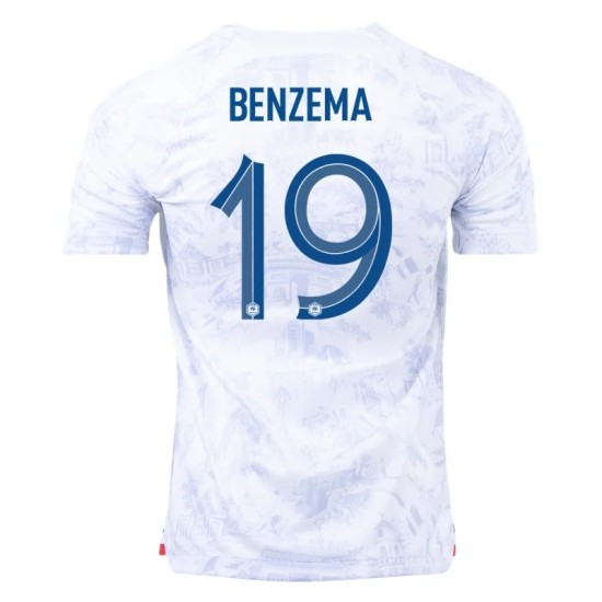 Karim Benzema #19 France Away Jersey World Cup 2022 Karim Benzema #19 France Away Jersey World Cup 2022