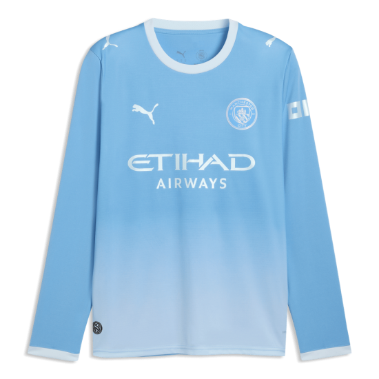 Kid's Manchester City 2026/27 Home Long Sleeve Shirt Kid's Manchester City 2026/27 Home Long Sleeve Shirt