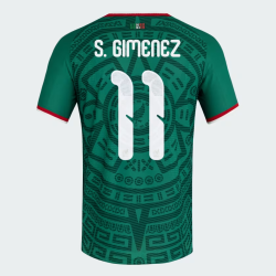 Kid's Mexico 2026 Home Authentic World Cup Shirt S. GIMENEZ #11