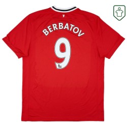 Men's Manchester United 2011/12 Home Retro Shirt Berbatov #9