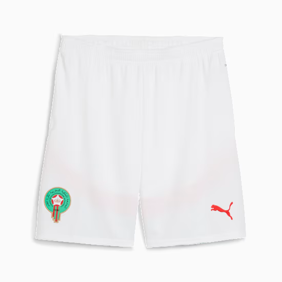 Kid's Morocco 2025 Third Shorts - White Kid's Morocco 2025 Third Shorts - White