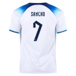 Jadon Sancho #7 England Home Jersey World Cup 2022