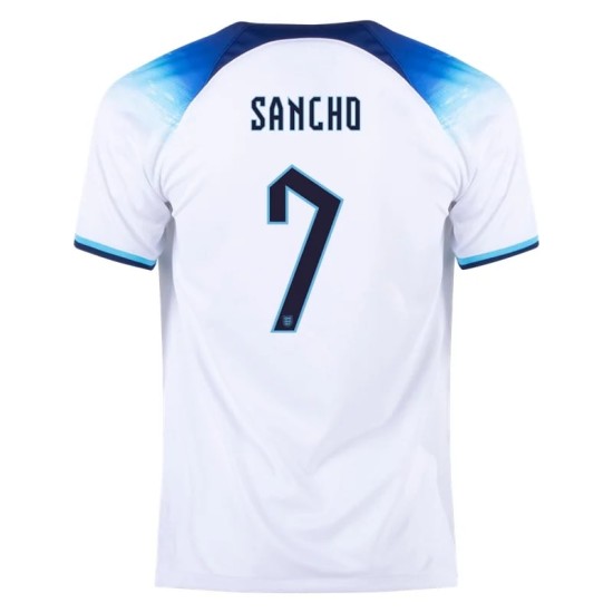 Jadon Sancho #7 England Home Jersey World Cup 2022 Jadon Sancho #7 England Home Jersey World Cup 2022