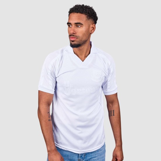 Kid's West Ham United 2000 Retro Shirt - White Kid's West Ham United 2000 Retro Shirt - White