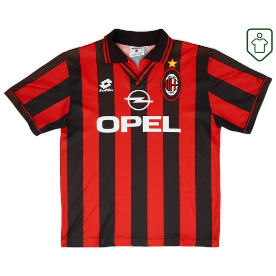 Men's Milan 1997/98 Home Retro Shirt Men's Milan 1997/98 Home Retro Shirt