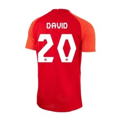 Jonathan David #20 Canada Home Jersey World Cup 2022