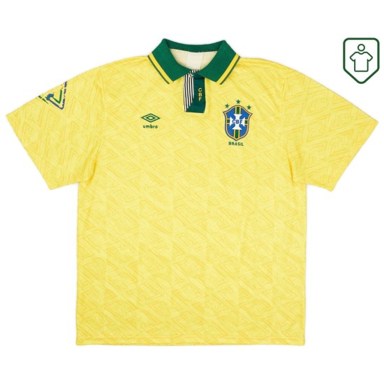 Men's Brazil 1992/93 Home Retro Shirt Men's Brazil 1992/93 Home Retro Shirt