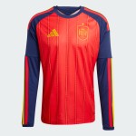 Men's Spain 2026 Home World Cup Long Sleeve Shirt Men's Spain 2026 Home World Cup Long Sleeve Shirt
