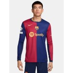 Men's FC Barcelona 2024/25 Home Long Sleeve UCL Shirt Men's FC Barcelona 2024/25 Home Long Sleeve UCL Shirt