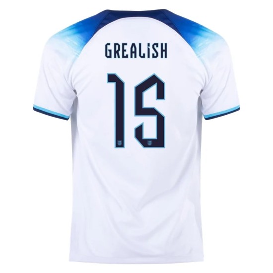 Jack Grealish #15 England Home Jersey World Cup 2022