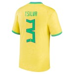 Kid's T.SILVA Brazil 2022/23 Home Shirt