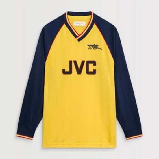 Men's Arsenal 1988/89 Away Retro Long Sleeve Shirt Men's Arsenal 1988/89 Away Retro Long Sleeve Shirt