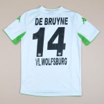 Men's DE BRUYNE VfL Wolfsburg 2014/15 Away Shirt Men's DE BRUYNE VfL Wolfsburg 2014/15 Away Shirt