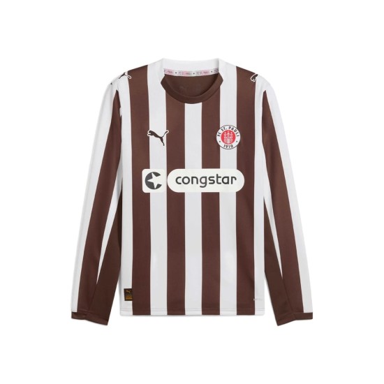 Kid's FC St. Pauli 2025/26 Home Long Sleeve Shirt