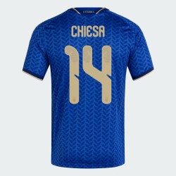 Men's Italy 2026 Home Authentic World Cup Shirt CHIESA #14