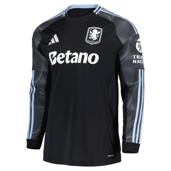 Kid's Aston Villa 2025/26 Away Long Sleeve Shirt