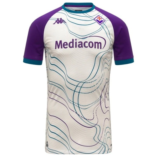 Men's Fiorentina 2025/26 Third Prematch Shirt - White Men's Fiorentina 2025/26 Third Prematch Shirt - White