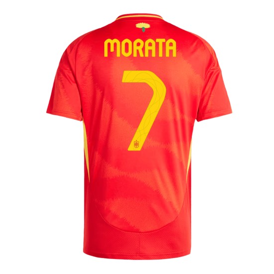 Alvaro Morata #7 Spain Home Jersey EURO 2024 Alvaro Morata #7 Spain Home Jersey EURO 2024