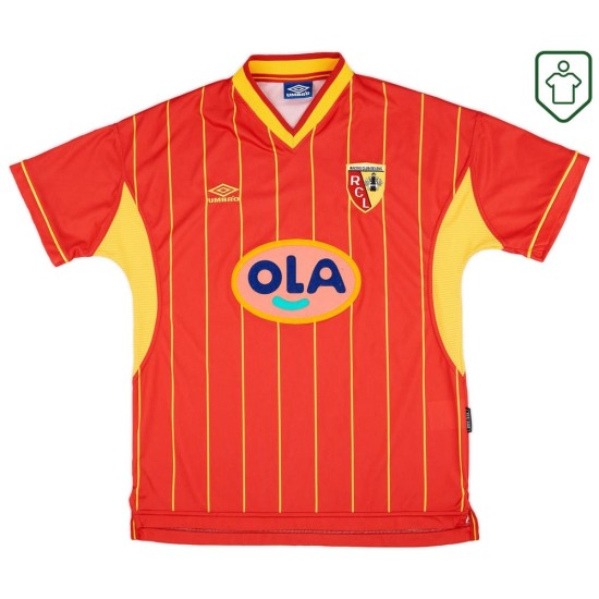 Men's RC Lens 1999/00 Home Retro Shirt Men's RC Lens 1999/00 Home Retro Shirt