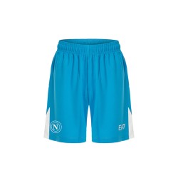 Kid's Napoli 2024/25 Home Shorts - Sky Blue