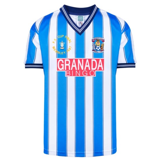 Men's Coventry City 1987 Retro FA Cup Final Shirt Men's Coventry City 1987 Retro FA Cup Final Shirt