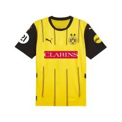 Men's BVB Borussia Dortmund 2024/25 Home Women's Football Team Shirt