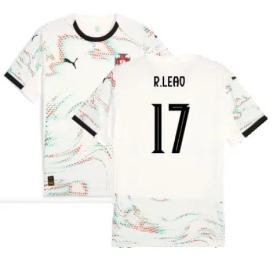 Kid's R.LEAO Portugal 2025/26 Away Shirt Kid's R.LEAO Portugal 2025/26 Away Shirt