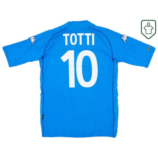 Men's Italy 2002 Home Retro Shirt Totti #10 Men's Italy 2002 Home Retro Shirt Totti #10