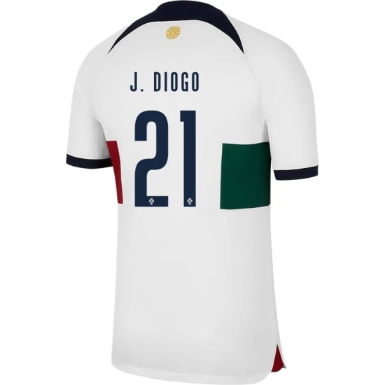 Diogo Jota #21 Portugal Away Jersey World Cup 2022 Diogo Jota #21 Portugal Away Jersey World Cup 2022