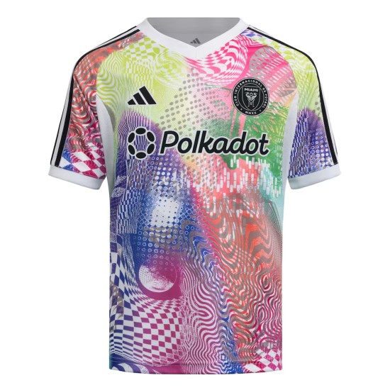 Women's Inter Miami CF 2025 Third Pre Match Shirt - White Women's Inter Miami CF 2025 Third Pre Match Shirt - White