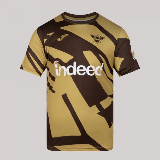 Women's Brentford 2025/26 Third Pre Match Shirt - Brown Women's Brentford 2025/26 Third Pre Match Shirt - Brown