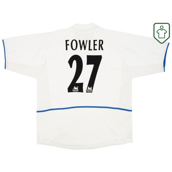 Men's Leeds United 2002/03 Home Retro Shirt Fowler #27 Men's Leeds United 2002/03 Home Retro Shirt Fowler #27