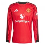 Kid's Manchester United 2025/26 Home Long Sleeve Shirt Kid's Manchester United 2025/26 Home Long Sleeve Shirt