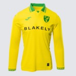 Kid's Norwich City 2025/26 Home Long Sleeve Shirt Kid's Norwich City 2025/26 Home Long Sleeve Shirt
