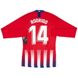 Women's RODRIGO Atletico Madrid 2024/25 Home Long Sleeved Shirt
