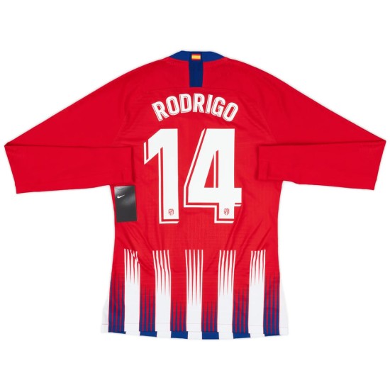 Women's RODRIGO Atletico Madrid 2024/25 Home Long Sleeved Shirt Women's RODRIGO Atletico Madrid 2024/25 Home Long Sleeved Shirt