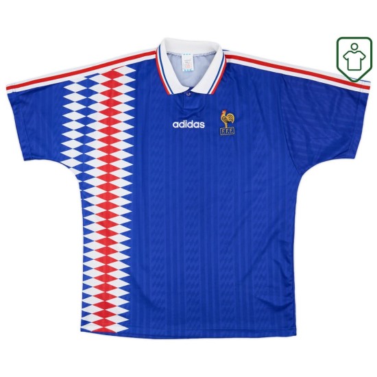 Men's France 1994/96 Home Retro Shirt Men's France 1994/96 Home Retro Shirt