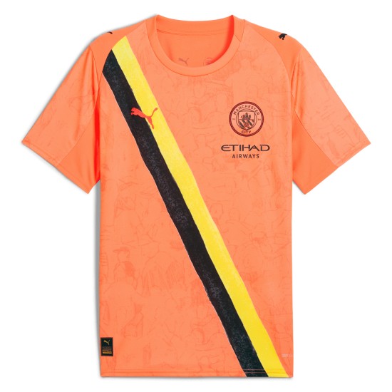 Women's Manchester City 2025/26 KidSuper Shirt - Orange Women's Manchester City 2025/26 KidSuper Shirt - Orange