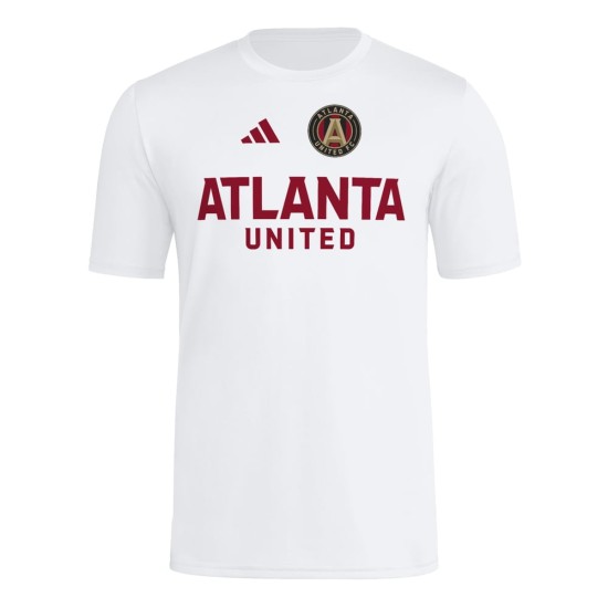 Women's Atlanta United FC 2025 Third Hook AEROREADY Shirt - White Women's Atlanta United FC 2025 Third Hook AEROREADY Shirt - White