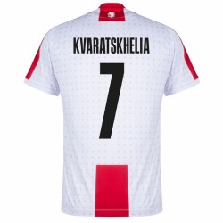 Khvicha Kvaratskhelia #7 Georgia Home Jersey EURO 2024