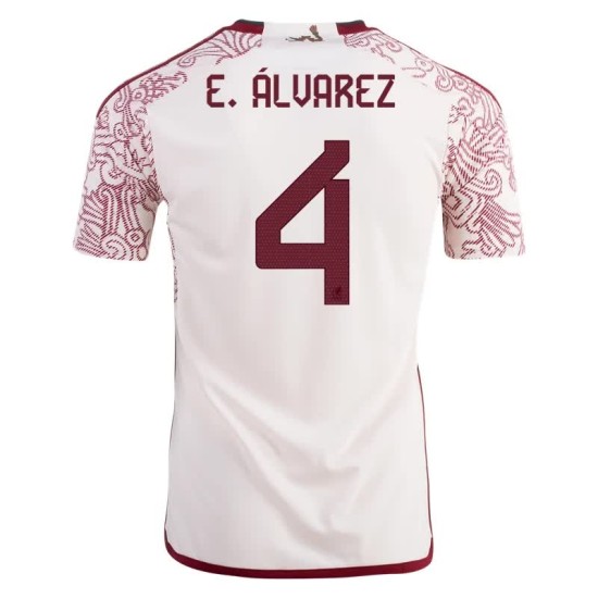 Edson Alvarez #4 Mexico Away Jersey World Cup 2022 Edson Alvarez #4 Mexico Away Jersey World Cup 2022