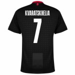 Khvicha Kvaratskhelia #7 Georgia Away Jersey EURO 2024