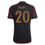 Julian Brandt #20 Germany Away Jersey World Cup 2022