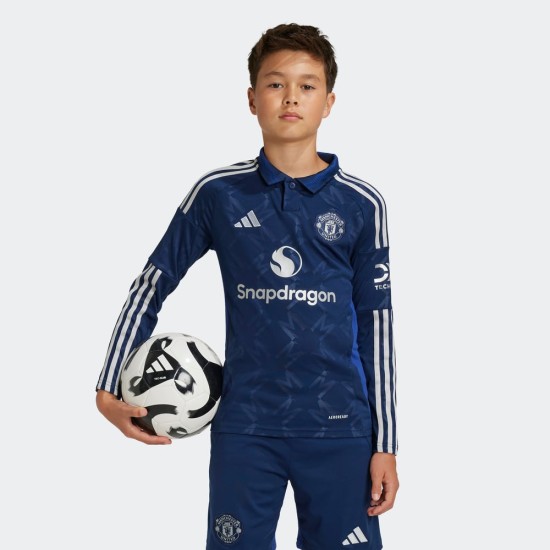 Kid's Manchester United 2024/25 Away Long Sleeved Shirt