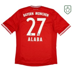 Men's Bayern Munich 2013/14 Home Retro Shirt Alaba #27