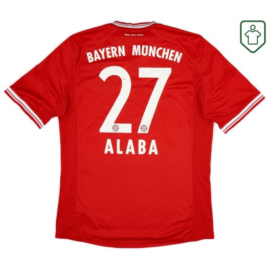 Men's Bayern Munich 2013/14 Home Retro Shirt Alaba #27