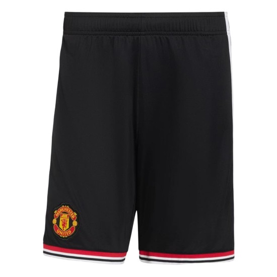 Kid's Manchester United 2026/27 Home Shorts - Black